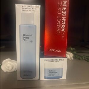 Korean Skincare-Lebelage Set- Hyaluronic Derma Skin and Hair Oil